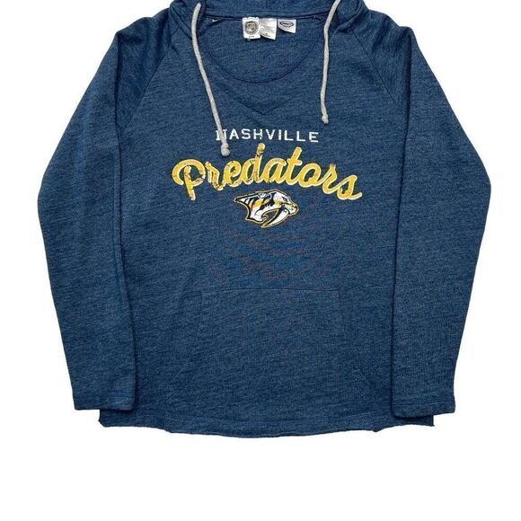 NHL Women's Nashville Predators Deep V-Neck Hoodie - Picture 4 of 11